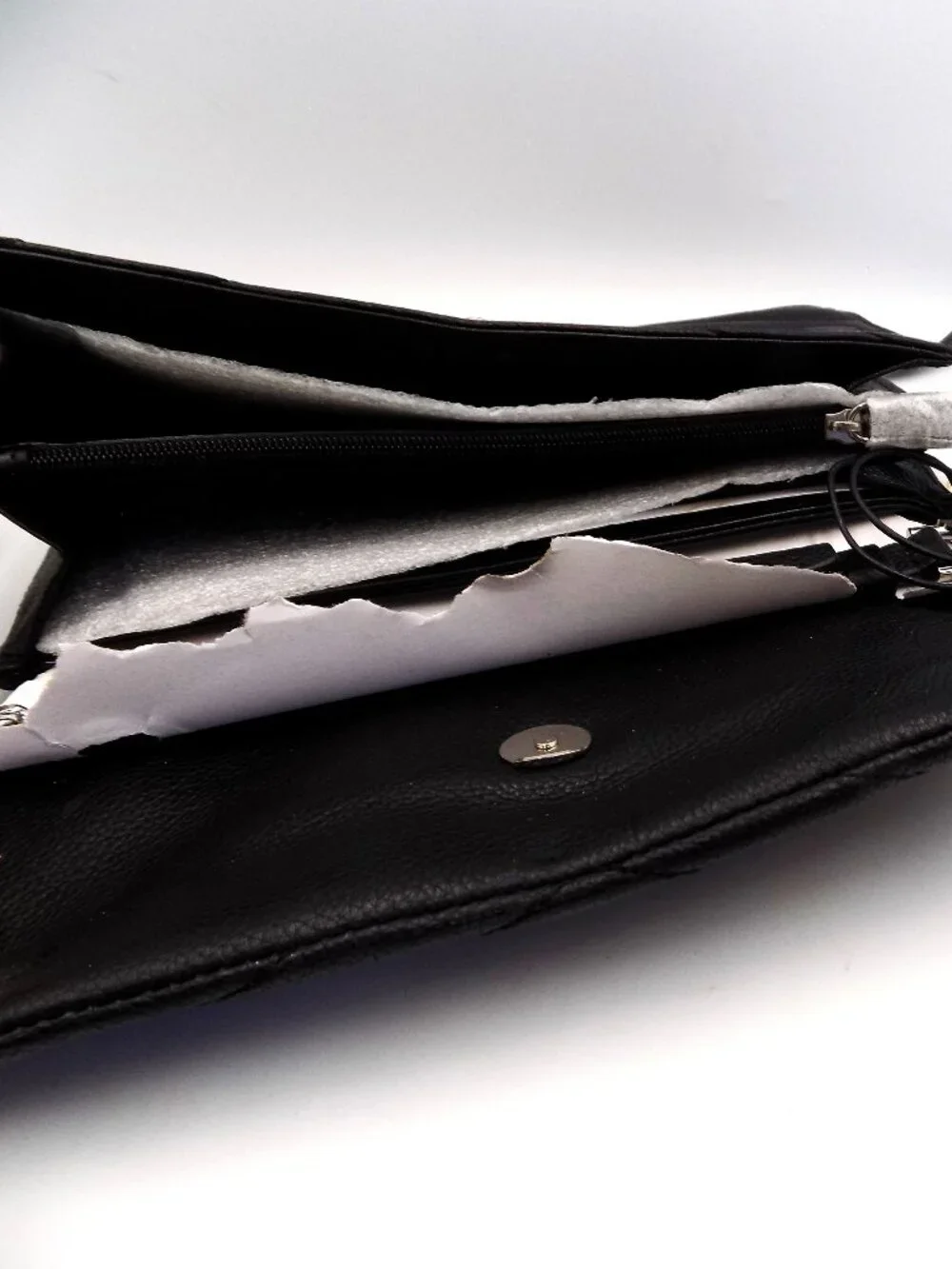 Rebecca Minkoff Black Leather Quilted Edie Wallet On A Chain NWT